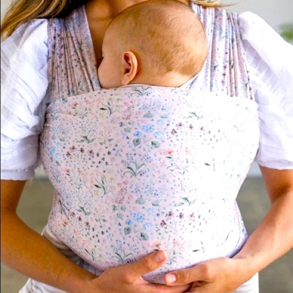 Used excellent condition Solly baby wrap in wildflower print.